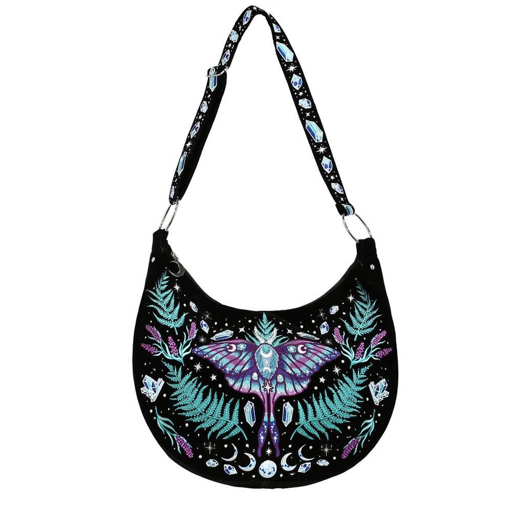 Restyle - Enchanted Forest Schoudertas - Zwart